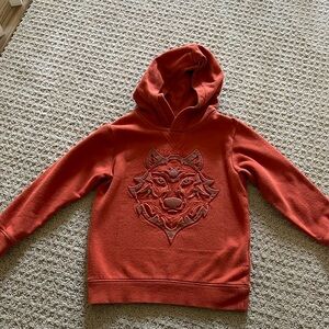 H&M Kids Lion Sweatshirt Orange. Kids Size 5T